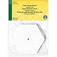 Dritz 3232 Paper Piecing Shapes, Hexagon, 2-Inch (50-Count),White