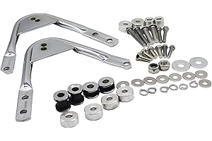 YHMOTO Detachable Docking Hardware Kit Mount Fits Compatible with Sissy Bar/Two Up Tour Trunk/Mounting Rack for Harley Tourin