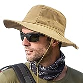 Sun Hats for Men Women UPF 50+ Waterproof Breathable Wide Brim Bucket Hats Summer UV Protection Fishing Hat