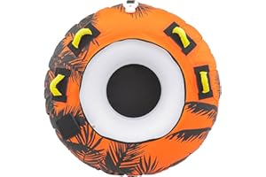 MADOG SPORT EQUIPMENT MADOG Towable Tube for Boating, Inflatable Boat Tube for Water Sports, Capacity, Quick Inflation & Deflation
