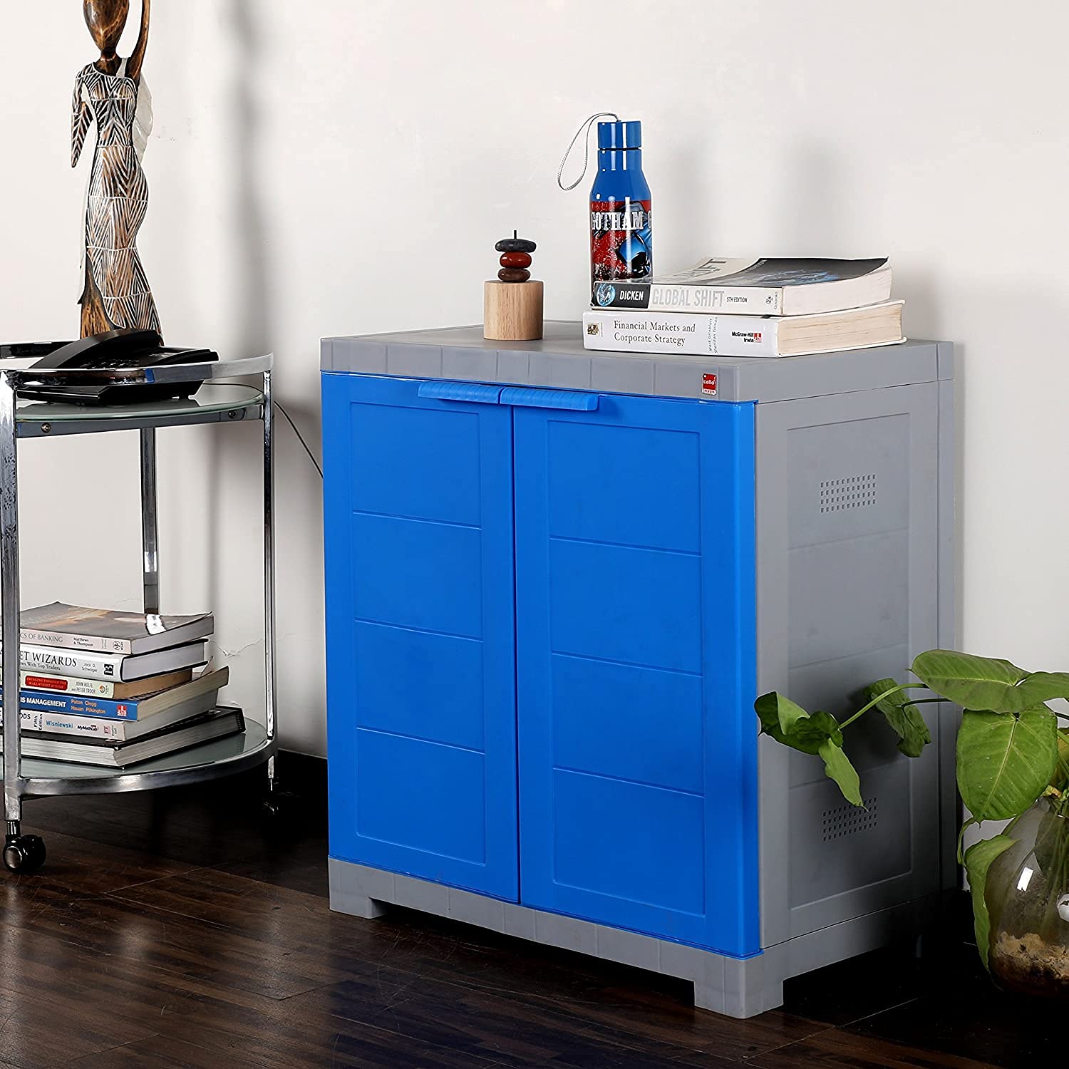 CelloNOV_SHOERACK_B/G Novelty Compact Shoe Rack (Blue and CelloNOV_SHOERACK_B/G Novelty Compact Shoe Rack (Blue and