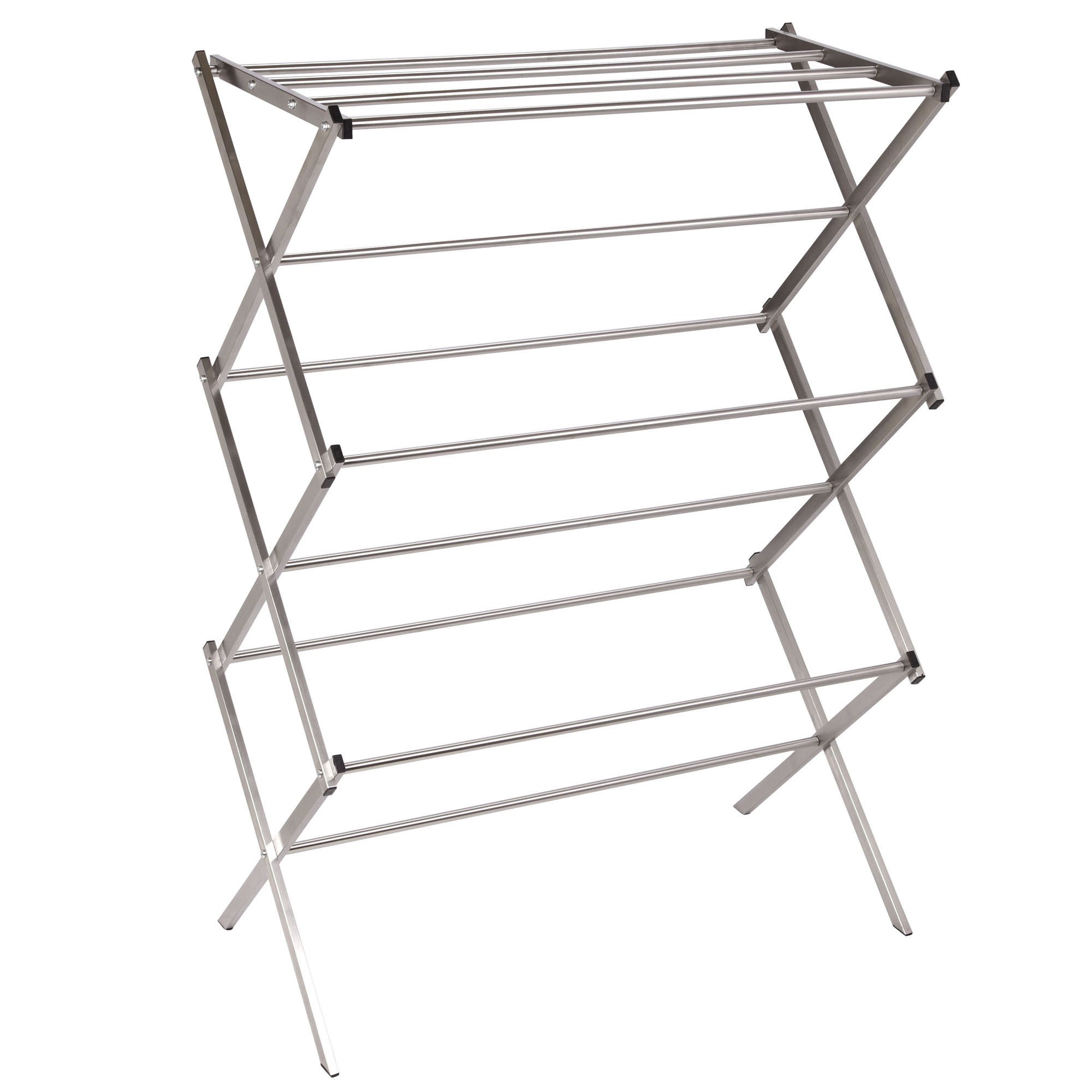 Household Essentials Folding XFrame Clothes Dryer, Stainless Steel