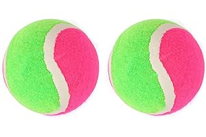 MIDELONG Replacement Sticky Balls for Toss and Catch Ball Paddles Sport Games (Hook and Loop) Outdoor Activities Addition Refill (Balls ONLY), Pack of 2