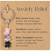 OVIFICEA Sister Gifts From Sister for Birthday,Natural Crystal Keychain Christmas Gift for Women Best Friend Sisters Adult