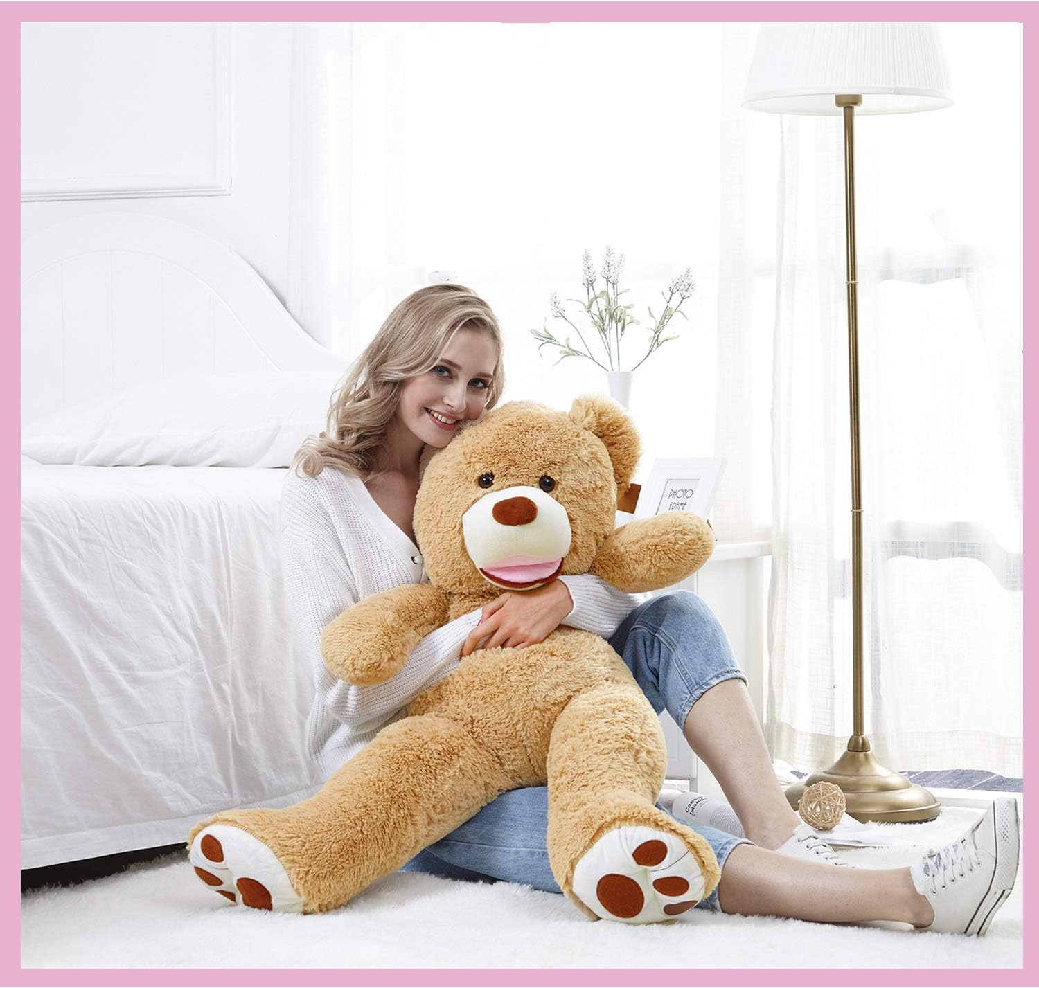 ChiFit Big Teddy Bear 39", Teddy Bears Stuffed Animals, Giant Teddy Bear ,Tan: Toys & Games