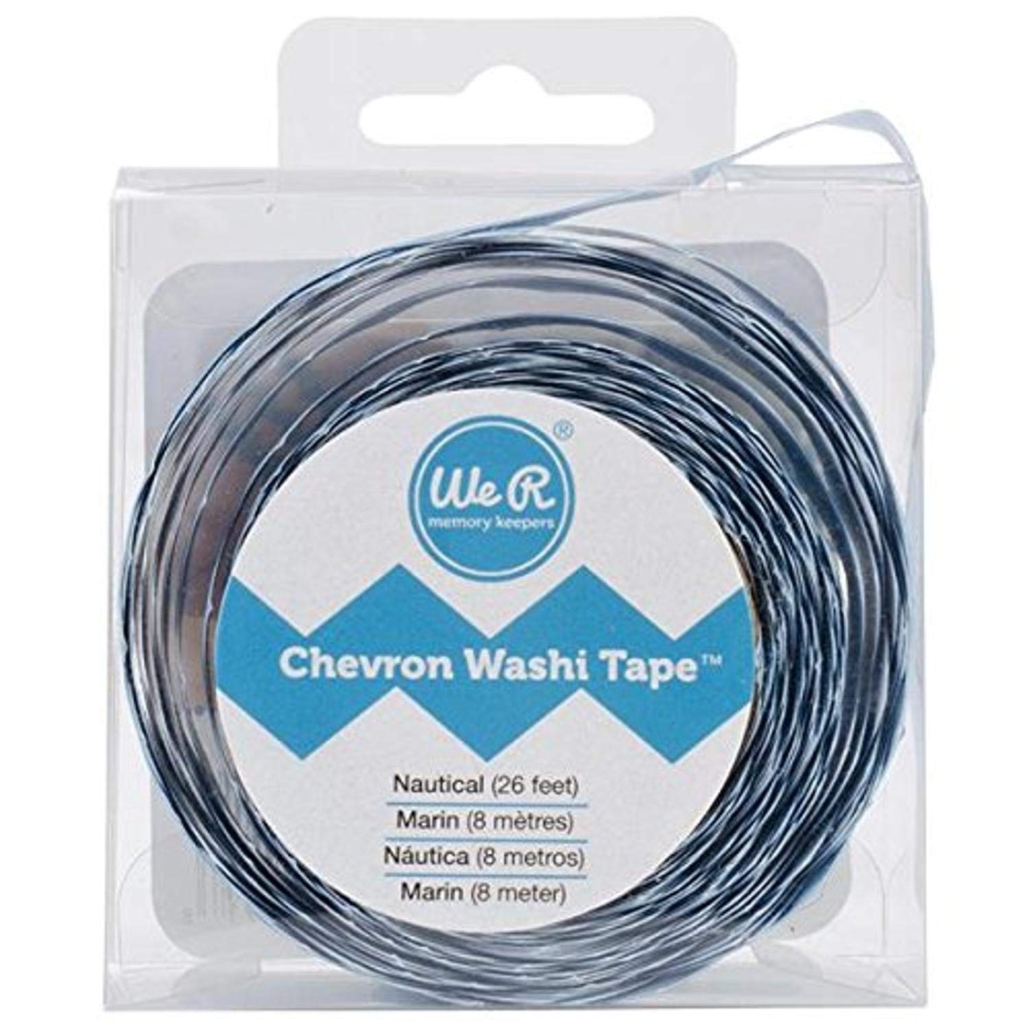 Washi We R Memory Keepers Chevron Tape, Nautical