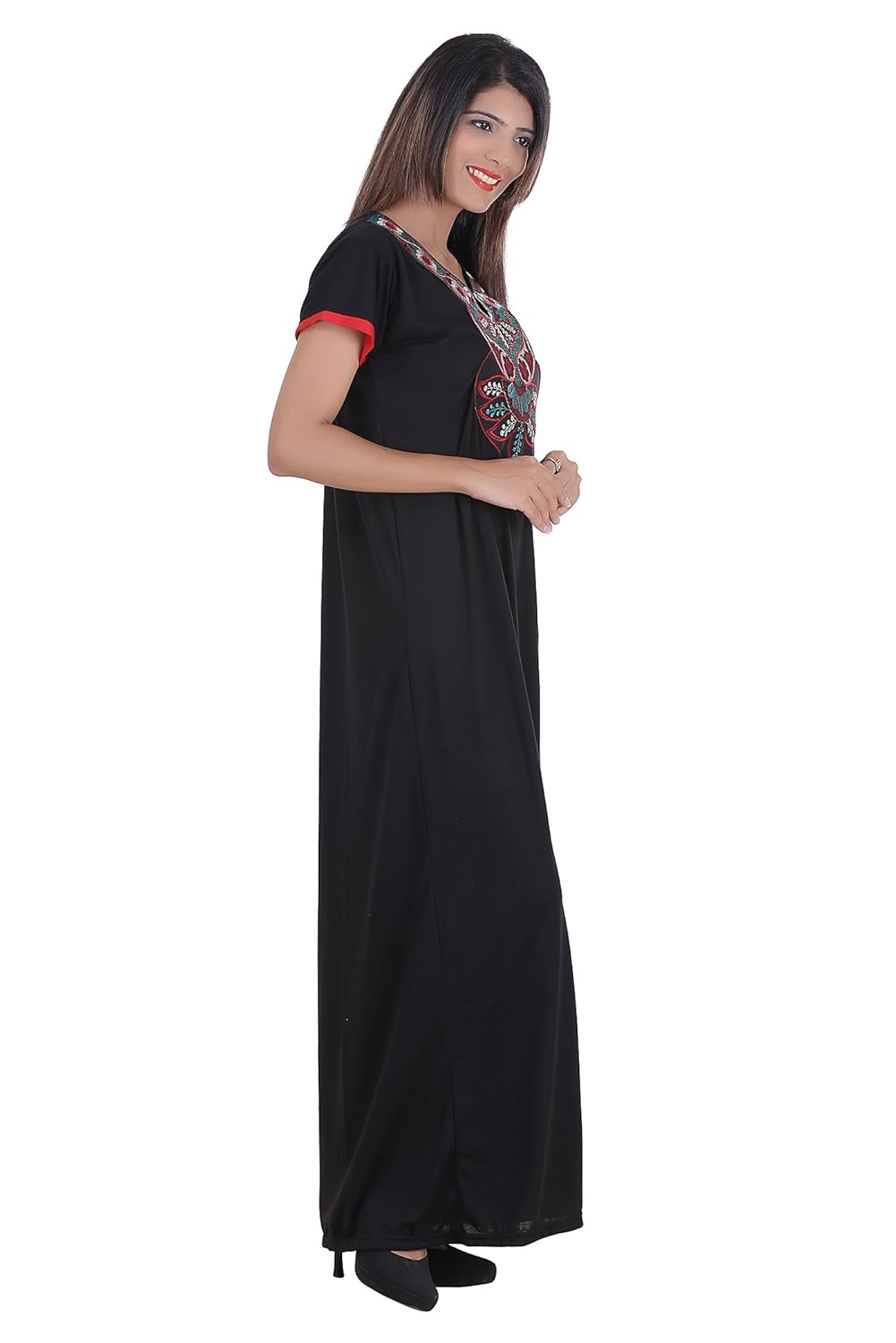 glossia beautiful cotton printed nighty/gown for women/girls(free size)