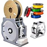 3D Filament Respooler, Electric Spool Winder &amp; Automatic Filament Rewinder - Smart Start &amp; Stop, Adjustable Tension, Industrial Filament Recycler for PLA/PETG/ABS/TPU 3D Printing (Gray)