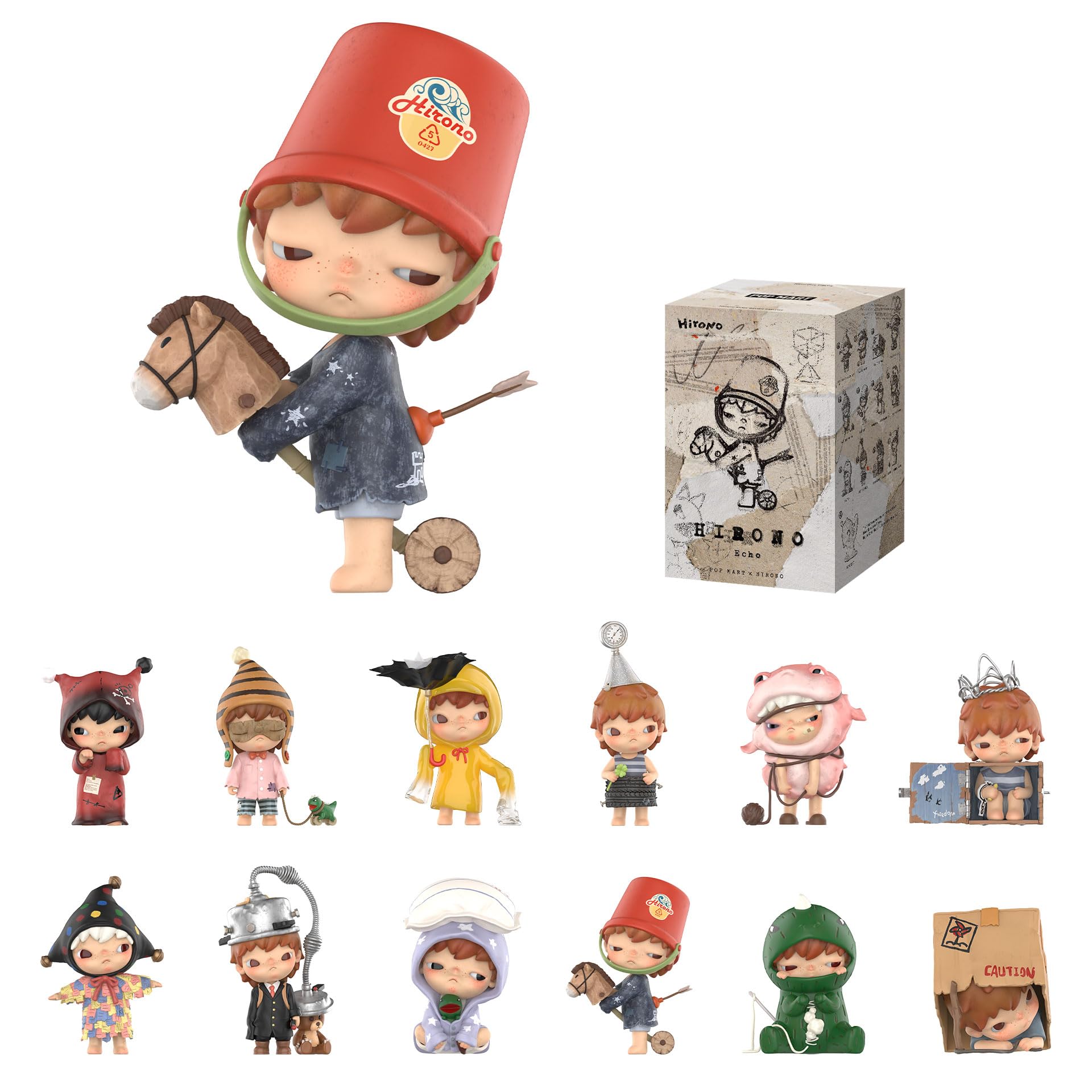 Photo 1 of POP MART Hirono Echo Series Figures, Hirono Blind Box Figures, Random Design Action Figures Collectible Toys Home Decorations, Holiday Birthday Gifts for Girls and Boys, Single Box