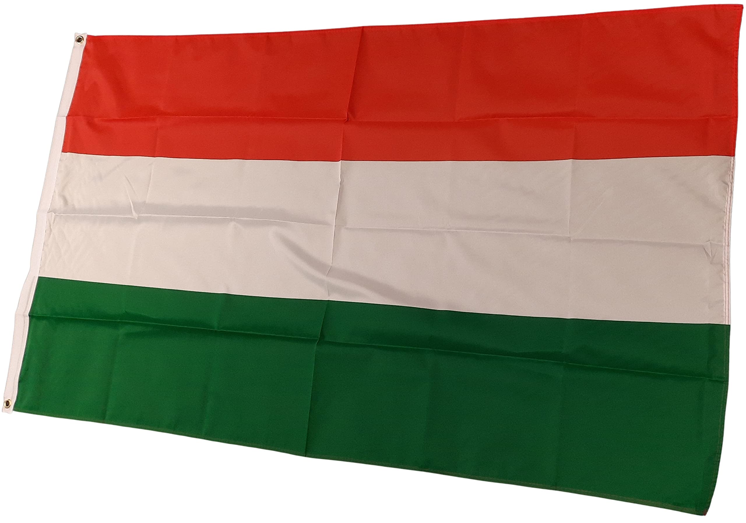 NWFlags Hungary Flag 5ft x 3ft 75d Premium Polyester Suitable For Flagpoles | Strong Polyester 5x3 foot material Hungarian flag with Eyelets