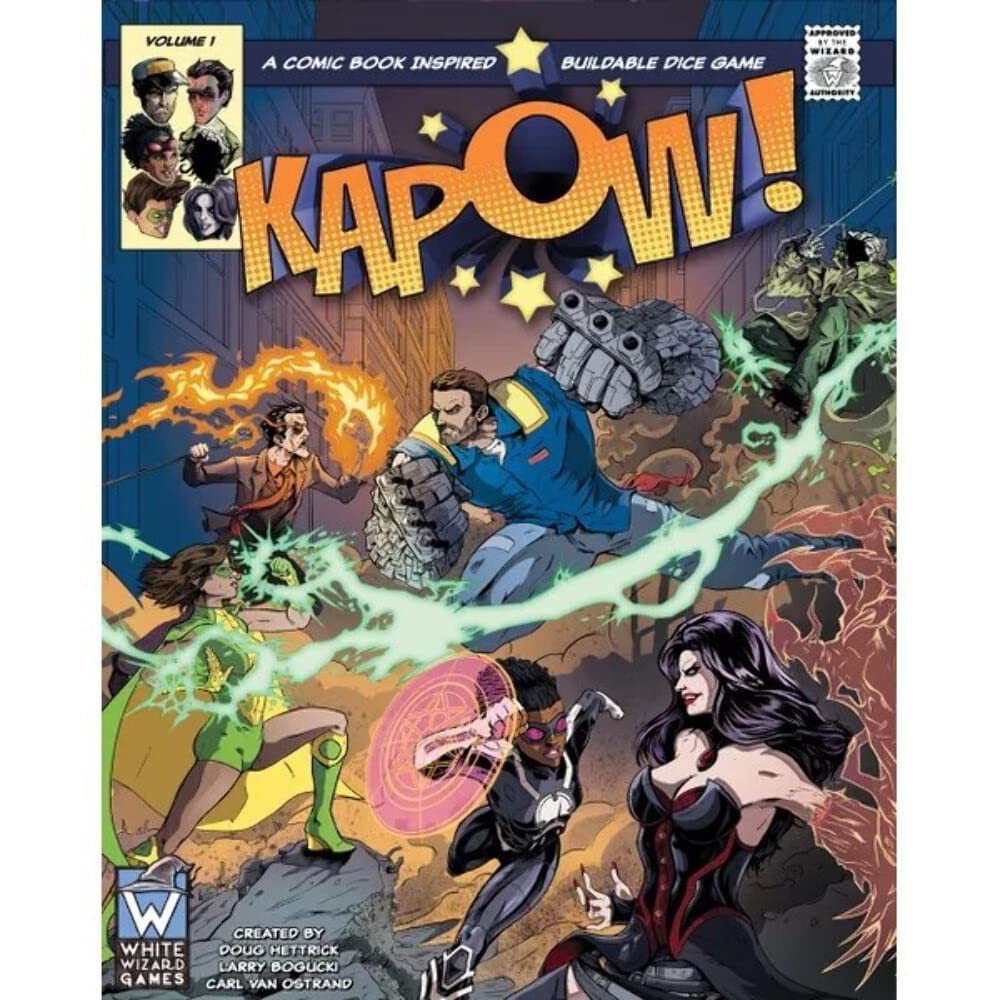 Wise Wizard Games | KAPOW! Volume 1 | Board Game | Ages 12+ | 2-4 Players | 20-60 Minutes Playing Time