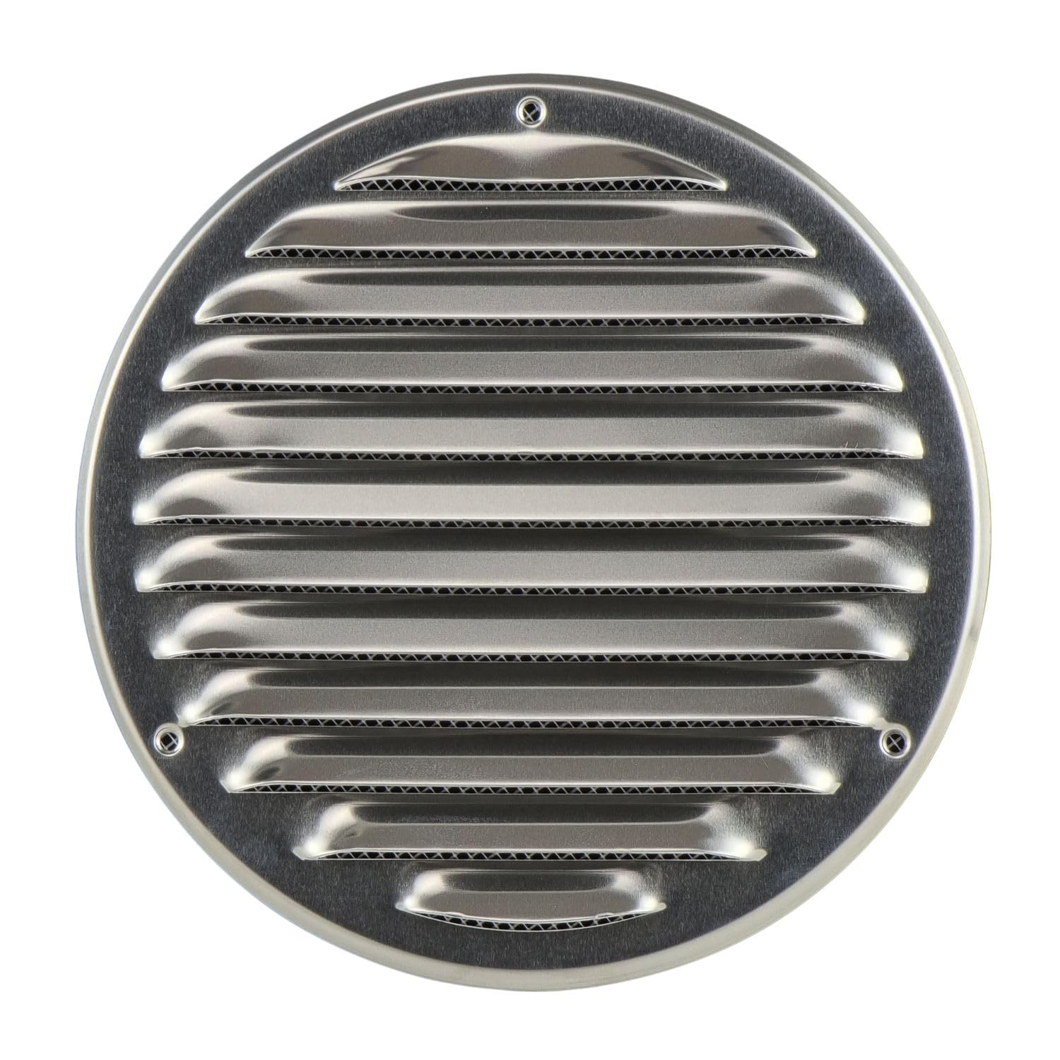 Steinberg14 Aluminium 160mm Metal Air Vent Cover with Insect Mesh - 6 inch Round Ventilation Grille