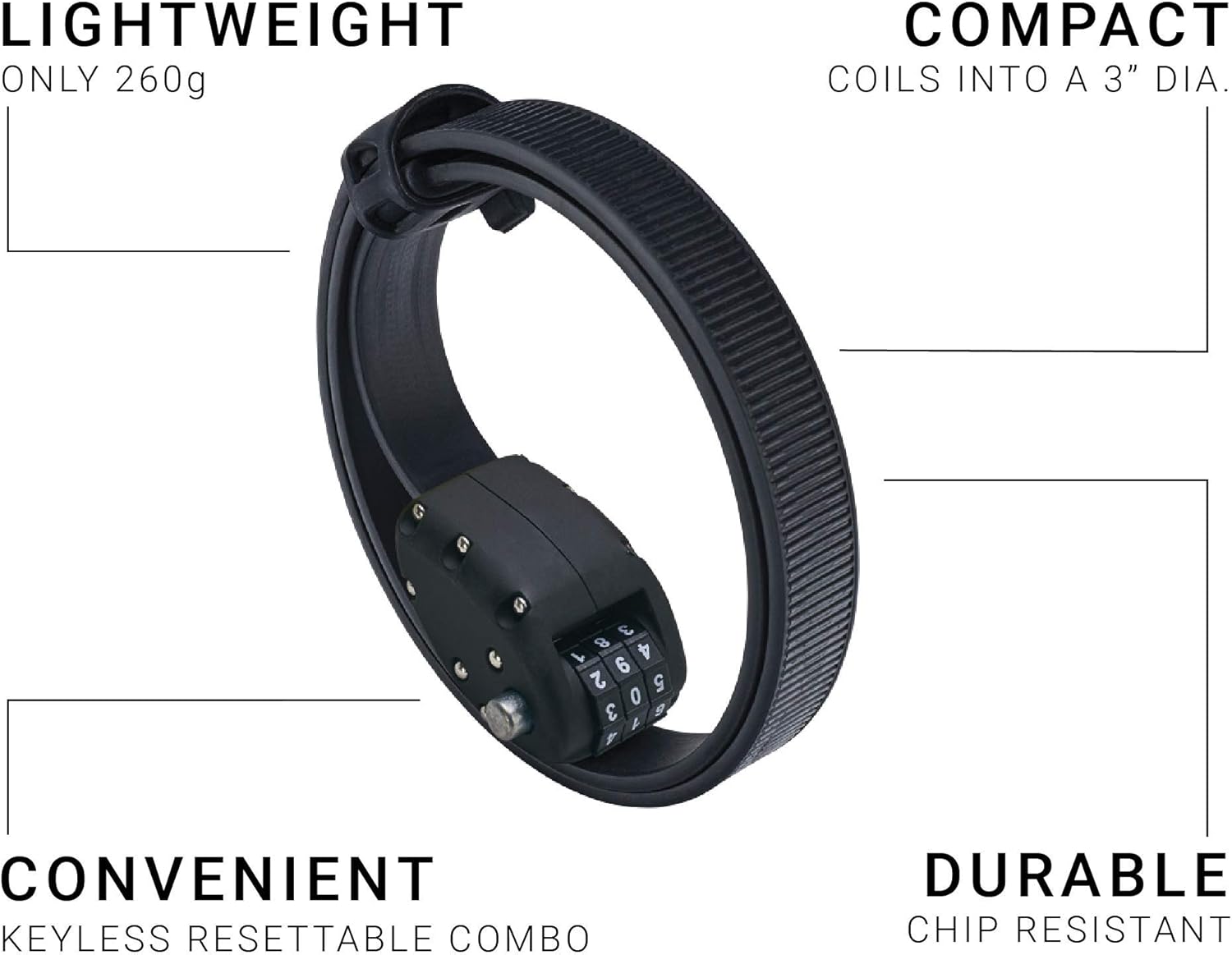 ottolock steel & kevlar combination bike lock