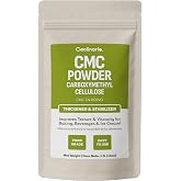Coolinario CMC Powder Thickener &amp; Stabilizer (1 LB) Tylose Powder | Carboxymethyl Cellulose for Baking, Beverages, Fondant &amp; Ice Cream, Food Grade, Improves Texture &amp; Viscosity