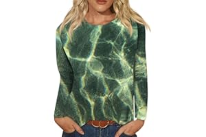 BARNRAE Fall Sweatshirts for Women Women's Fashion Casual Long Sleeve Floral Print Round Neck Pullover Top Blouse