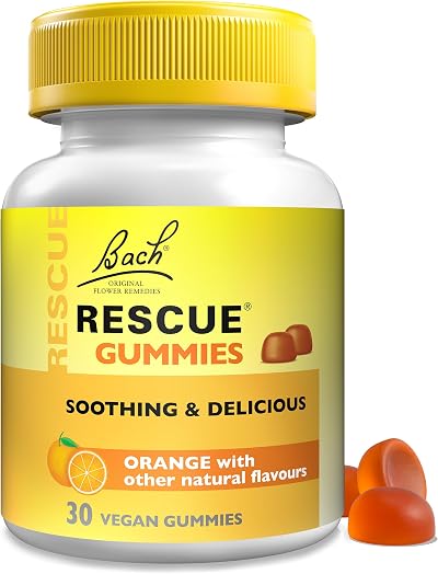 Rescue Remedy Gummies Orange Flavour 30 Vegan Daily Stress Support Bach Essences