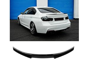 BLWGROW Rear Trunk Spoiler Wing Compatible with 2012-2018 BMW F30 3 Series Sedan & 2014-2019 F80 M3 Sedan 320i 325i 328i 330i 335i 340 M4 Style Trunk Spoiler Wing Gloss Black