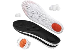 LENNOOS 4D Cloud-Soft Comfort Soles for Women - Memory Foam Cushioning Steppers Insoles with Heel Shock Pad - Trim-to-Fit Arch Support Insoles for Foot Pain Relief and Fatigue Reduction (US W 6.5-9)