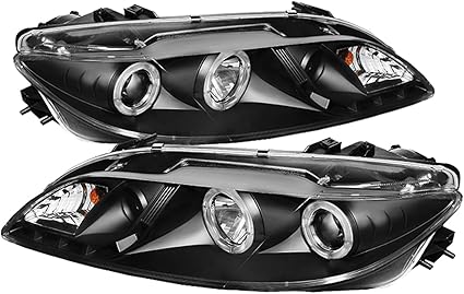 Spyder auto 5042538 LED Halo Proyector Faros, color negro y ...