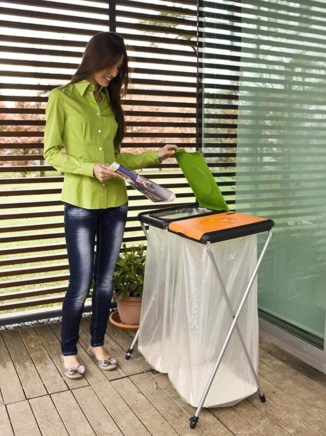 Gimi Nature Plus 2 Waste bin, Orange, 2 portarifiuti - Image 3
