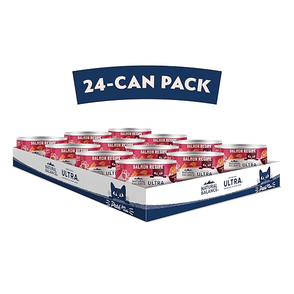 NATURAL BALANCE ORIGINAL ULTRA ADULT WET CANNED CAT FOOD, SALMON RECIPE, 5.5 OUNCE