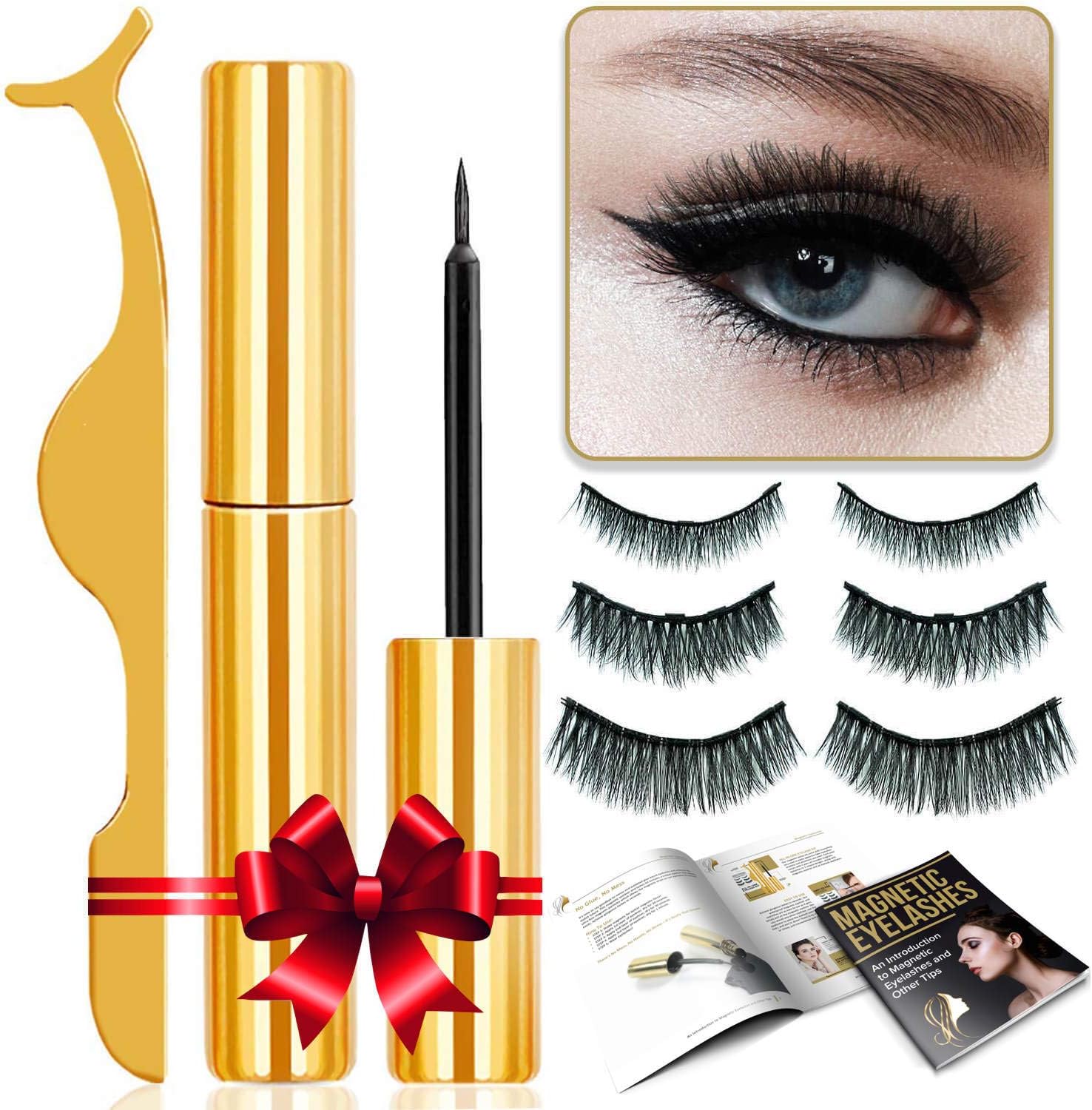 Magnetic Eyelashes With Eyeliner Kit || Professionally Designed Lashes & High End Quality || Natural Eyelash Look || Waterproof & No Glue Needed || Impress Everyone & Feel Effortlessly Beautiful