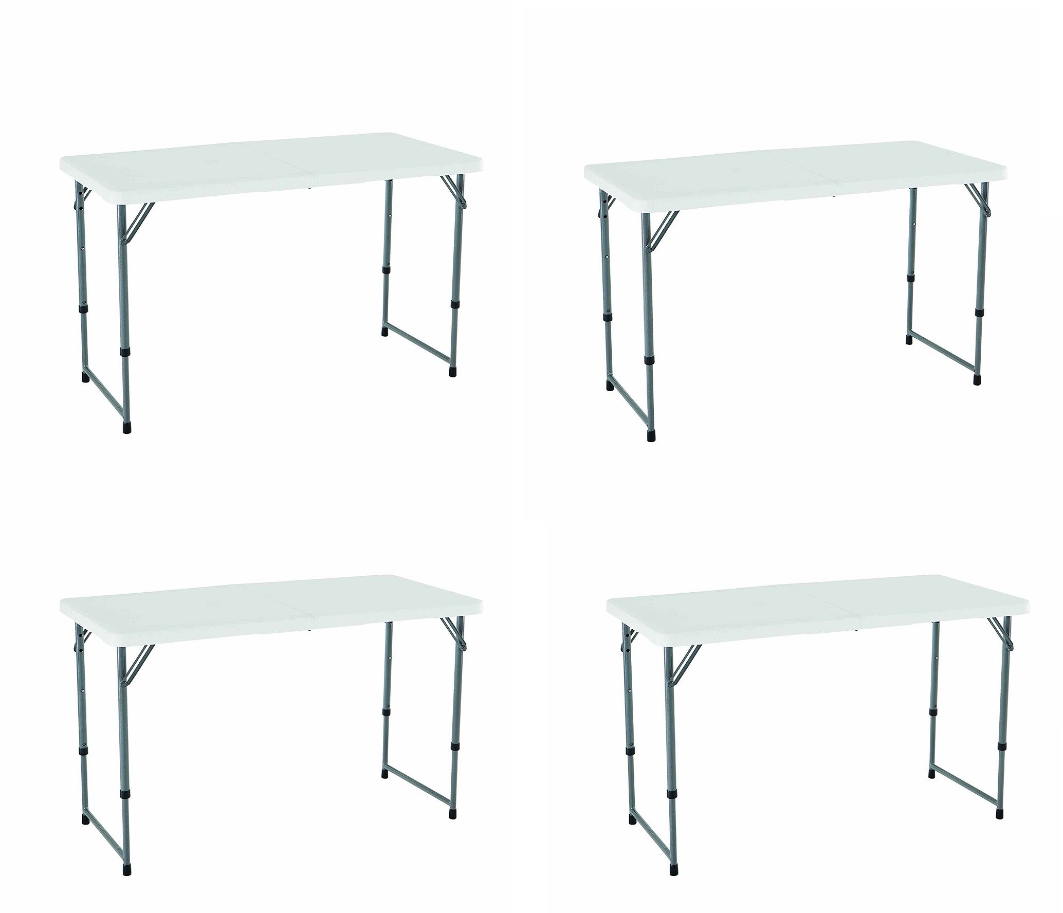 Buy Lifetime 4428 Height Adjustable Folding Utility Table, 48 by 24