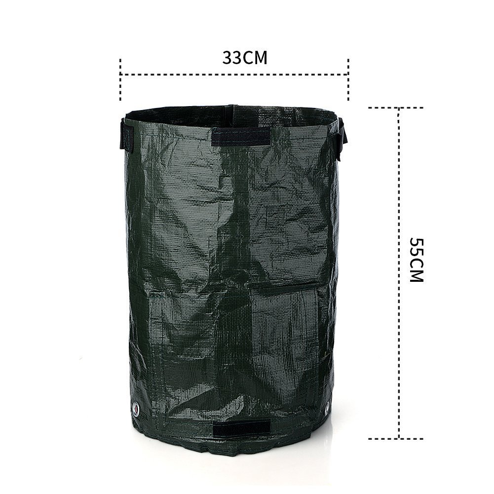 2 pcs Planter Bag,Gardening Spring Bucket ,Garden Waste Bag Gardening Trash Lawn Leaf Bag,Grow Bags,Gardening Bags, Pool Garden Leaf Waste Bag(10 gallon)