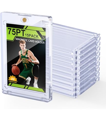 Amazon.com: RIXUGIT 20 Pack 75pt One Touch Magnetic Card Holders