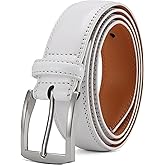 DOOPAI Mens Dress Belt - Genuine Leather Dress Belts For Men,Casual Suit Jeans Belt-Single Prong Buckle black belt