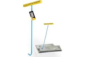 T & T TOOLS T&T Tools Handy Hook Lifting Tool - 30-Inch Heavy Duty Rigid Steel Pump Hook with 1/2" Durable Lifting Hooks for Manhole Covers, Storm Drains & Septic Tank Lids -Ideal for Moving, Lifting and Pulling.