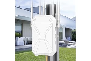 AX3000 Outdoor WiFi 6 Extender, Outdoor WiFi Extender Signal Booster with 6 Antennas, Wireless Gigabit Outdoor Access Point, 