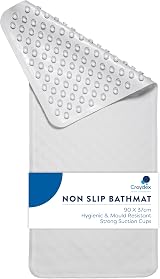 Croydex Rubagrip Bath Mat Non Slip 90 x 37cm Natural Rubber