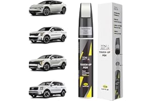 XNA Glacial White Pearl(GWP) for KIA Touch Up Paint, 2 in 1 Car Scratch Remover with Pen Tip and Brush, Exact Color-Matched for Car Paint Scratch Repair, Quick & Easy Fix Chips and Nicks