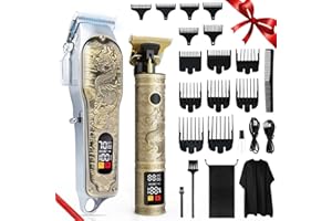 ZUWSUJS Professional Hair Clippers and Trimmers Set for Men, Cordless Rechargeable Electric Hair Clippers for Hair Cutting, Haircut Clipper for Barber, Men's Gifts for Husband, Barbers, Father