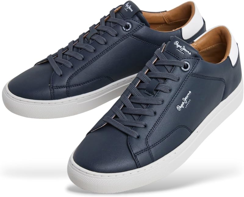 Deportivas para Hombre PMS00048 Joe Basic de la Talla 42 en Color Navy