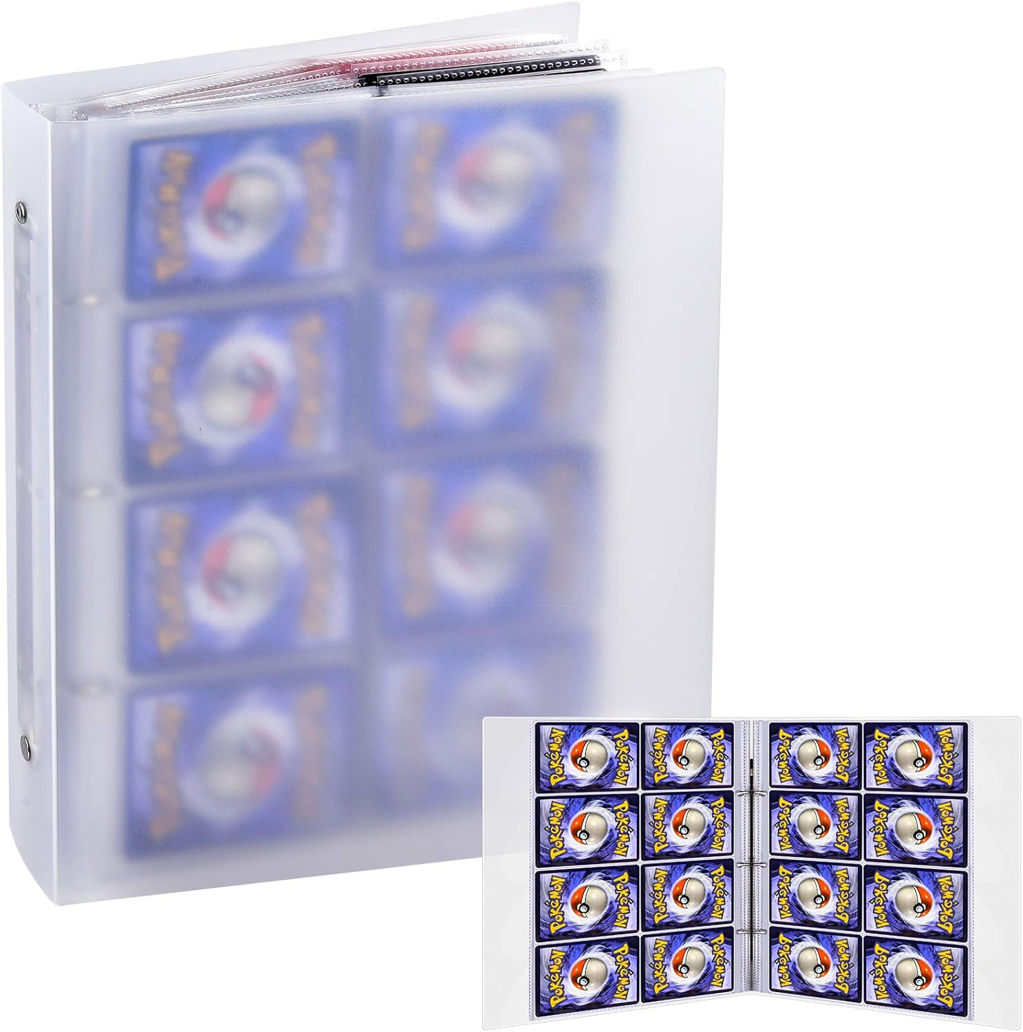 480 Pocket Baseball Card Sleeves, 3Ring Plastic Binder Album, Holder