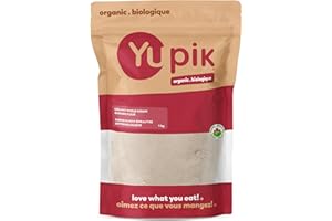 Yupik Organic Whole Grain Einkorn Flour 1 kg, USDA Certified, Ancient Grain Flour, Lower Gluten, Easy to Digest, Ideal for Ba