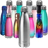CHILLOUT LIFE Stainless Steel Water Bottle: 25 oz Double Wall Insulated Cola Bottle Shape for Cold and Warm Drinks, BPA Free Metal Sports Bottle