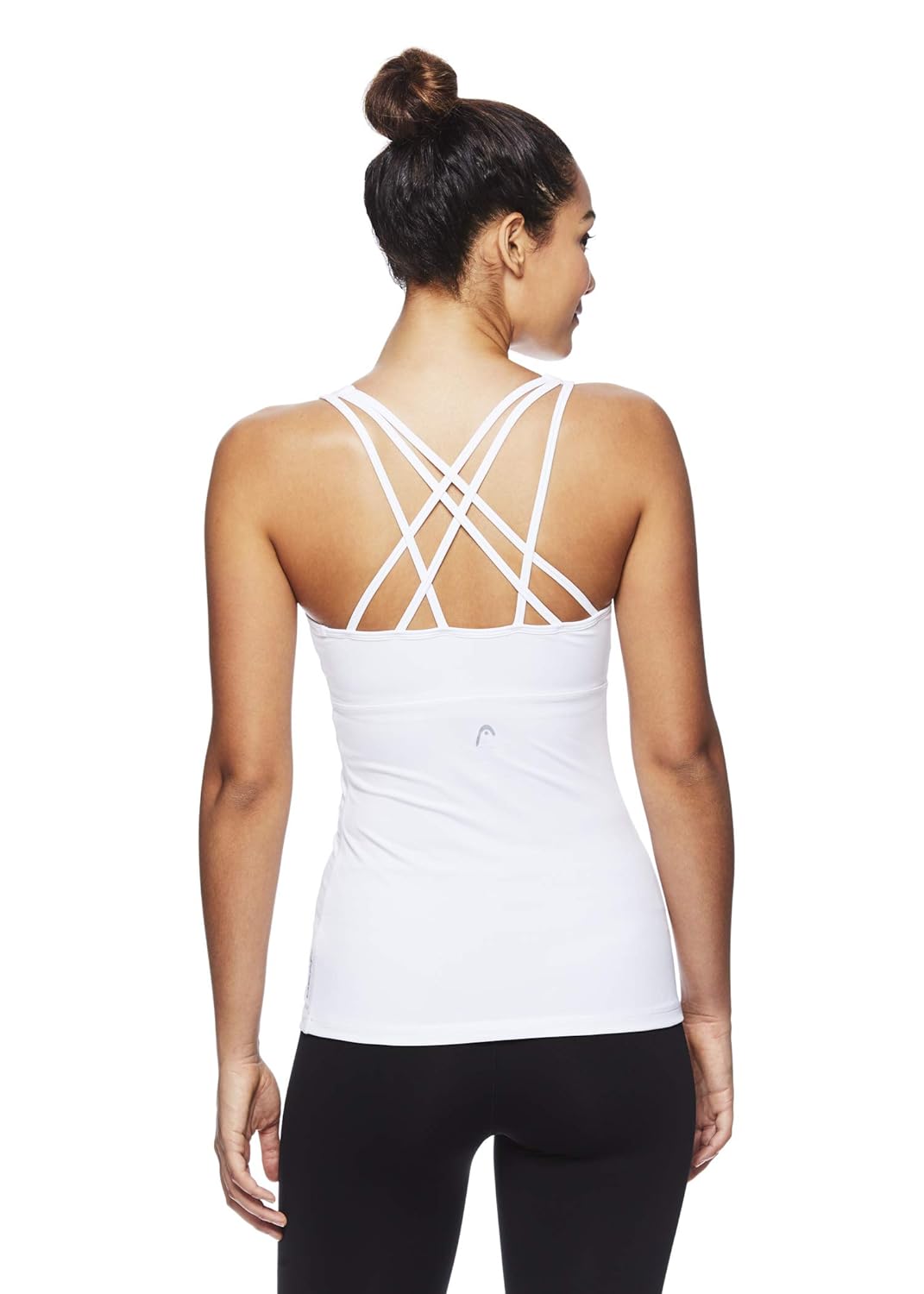 HEAD Women's Valiant Racerback Workout Tank Top w Built in Shelf Sports Bra