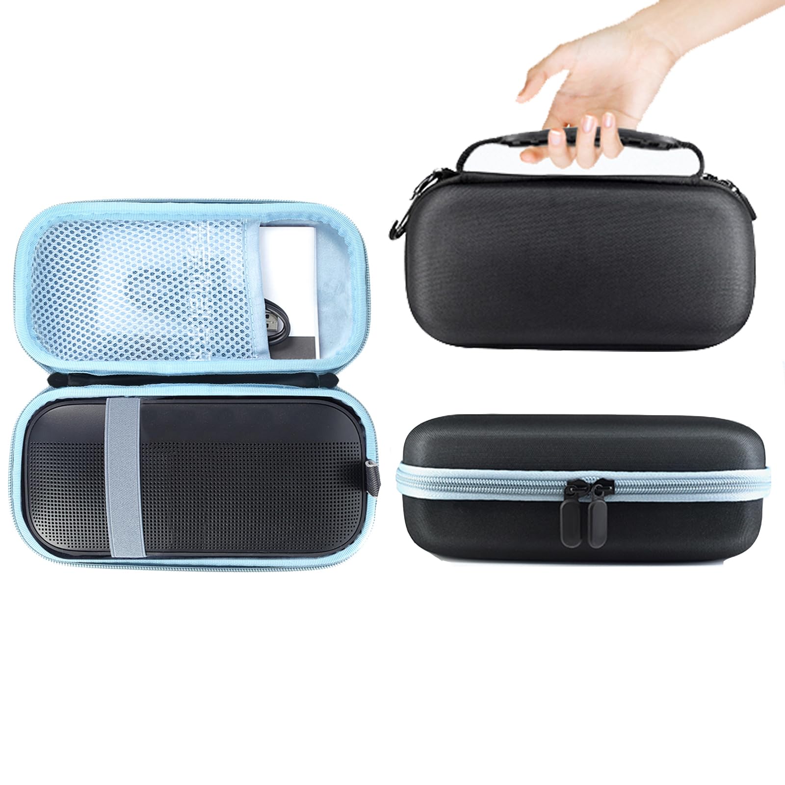 Carrying Case for Bose SoundLink Flex Speaker,Portable Travel Hard Case for Bose SoundLink Flex Speaker Storage Bag(Blue)