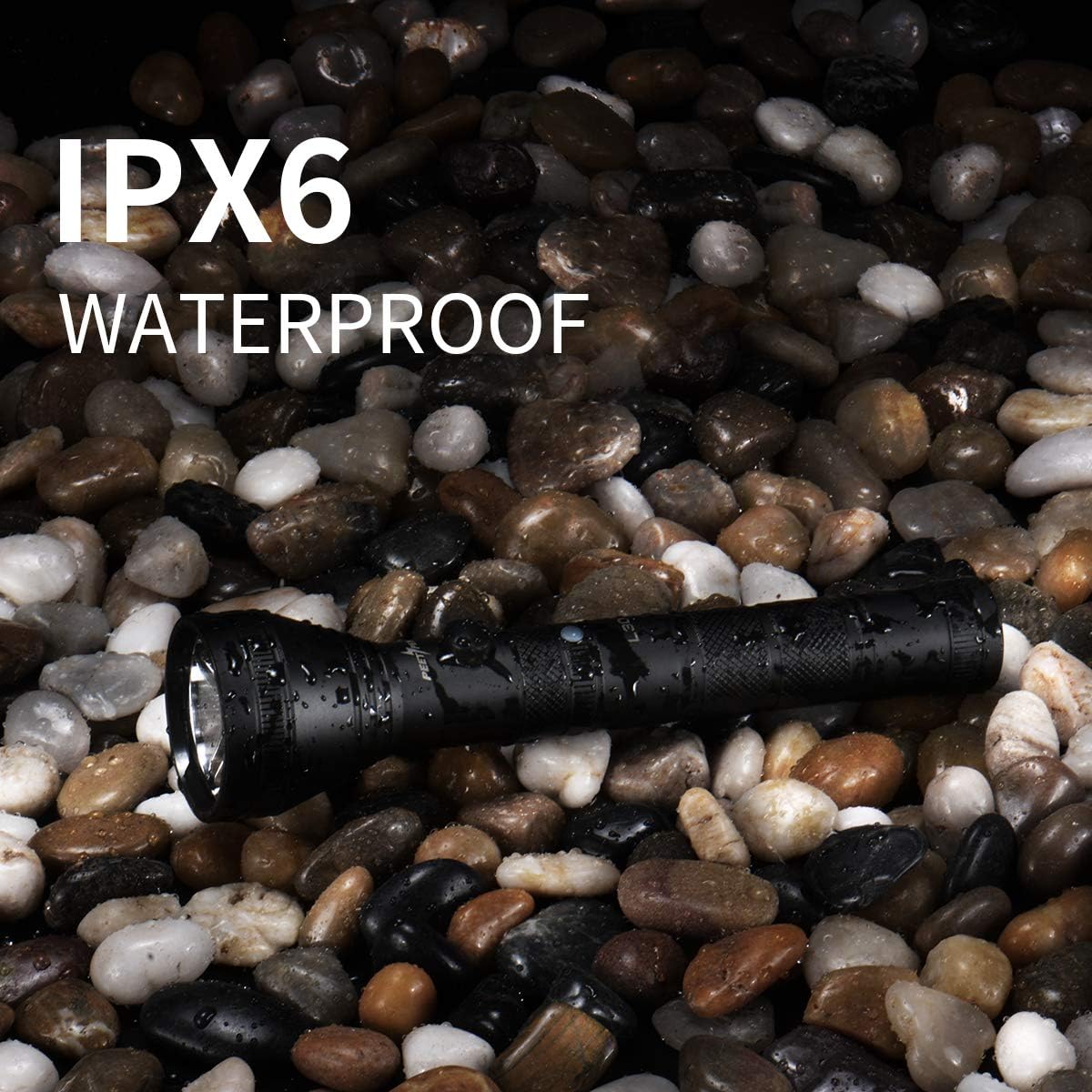 USB Rechargeable LED Flashlight (2 PACK) 1200 High Lumens Water Resistant 18650 Battery Included Handheld Tactical Flash Light for Outdoor Camping Emergency Everyday Flashlights - - 