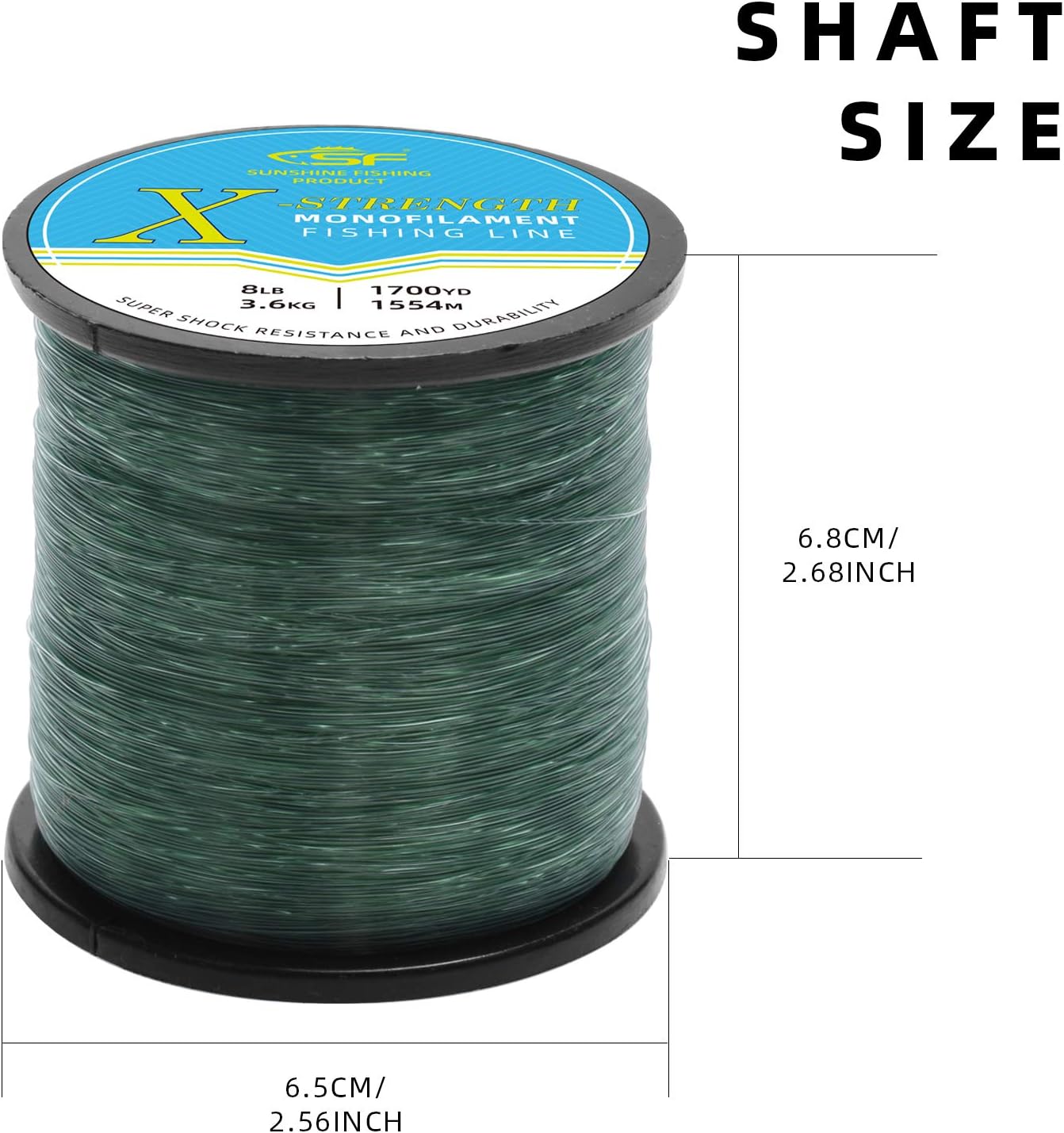 SF Monofilament Fishing Line Premium Spool Strong Mono Nylon Material Leader Line 8/10/12/15/20/25/30/40/50/60LB : Sports & Outdoors