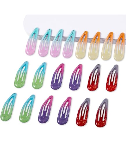 Amazon.com : yueton 10 Pairs Colorful Assorted Color Glossy  display picture 1