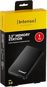 Intenso 1TB Memory Station USB 2.0 External Hard Drive 5400rpm 2.5 Inch Black view 2
