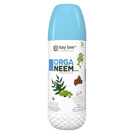 Kay Bee Bio Organeem 300 PPM- Azadirachtin Based Eco-Friendly Bio-Pesticide (500 ml)