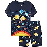 Akyzic Little Boys Pajamas 100% Cotton Pjs for Boys Toddler Monster Truck Sleepwear Short Sets Kids Summer Clothes 3-10T