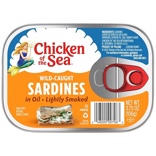 CHICKEN OF THE SEA SARDINES IN OIL, 3.75...