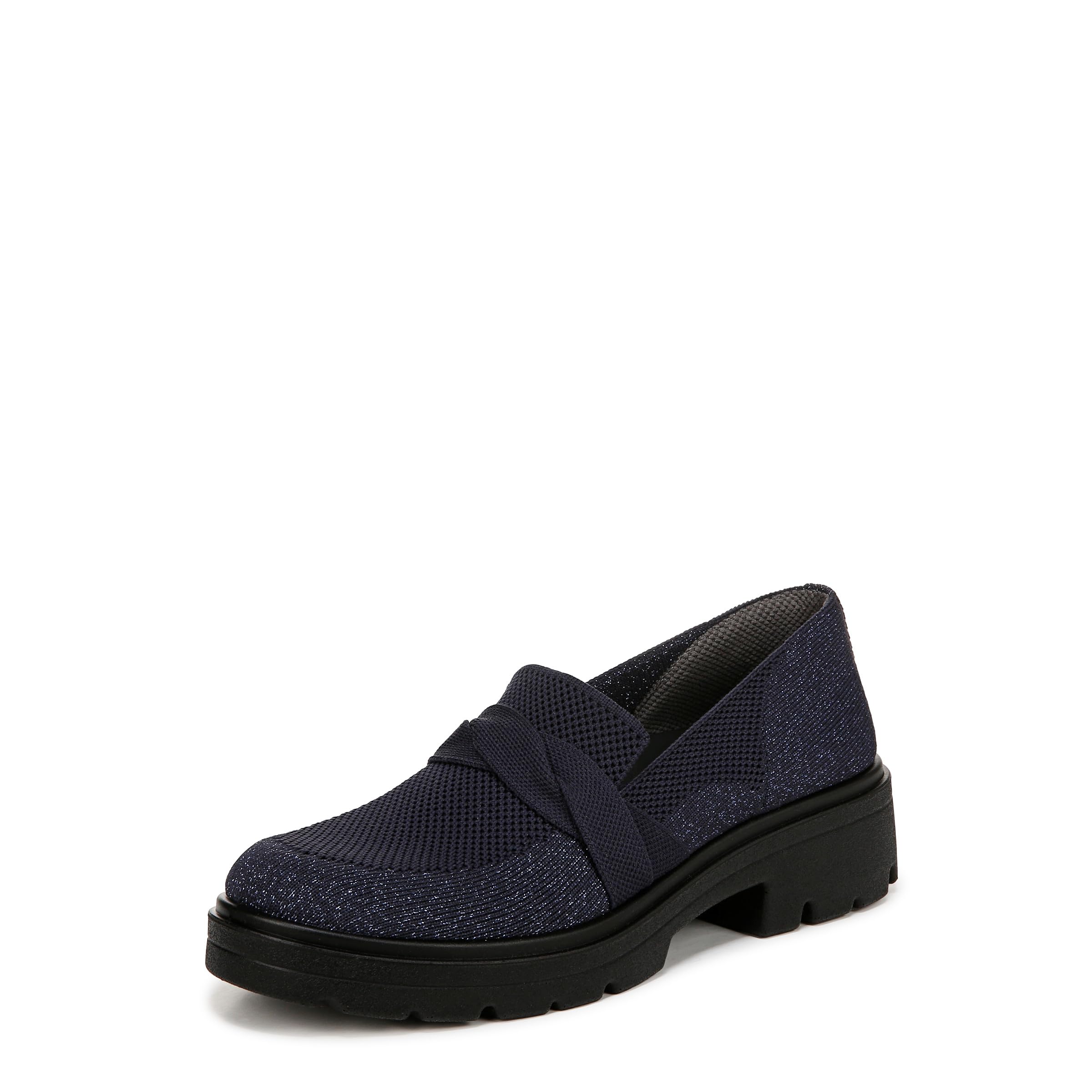 LifeStride Women’s Muse Bow Loafer Loafer Navy Knit Fabric 10 W