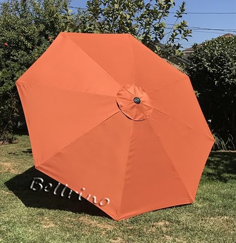 Amazon Com Bellrino Decor 10ft 8 Ribs Replacement Brick Strong And Thick Umbrella Canopy For 10 Ft 8 Ribs Brick Canopy Only Garden Outdoor
